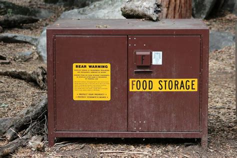 steel bear boxes for food storage at campgrounds|pilot rock bear resistant food lockers.